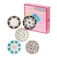 ROYAL ALBERT 100週年煥新中盤餐具組 + 購物袋, 1套, 混色, 5盤+包裝+購物袋