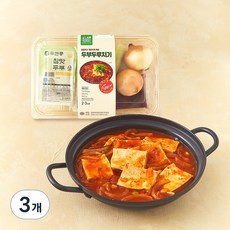 프레시밀 깔끔하고 개운하게 매운 두부두루치기, 655g, 3개