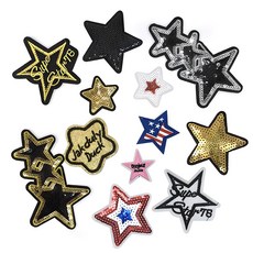 셀렉트와펜 열접착식 와펜 스타즈 별 12종 단품 세트