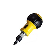 SUNFLAG 新龜 短型膠柄快速棘輪起子, 正逆轉可切換, 1個