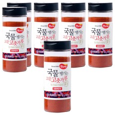 햇님마을 국물땡기는 국산 고운 고춧가루 보통매운맛, 120g, 6개