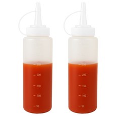 리빙메이커 BPA FREE 잘라쓰는 입구 넓은 식품용기 말랑타입 소스통, 360ml, 2개