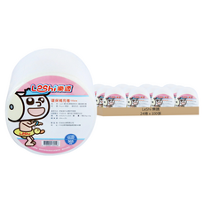 樂適 嬰兒乾濕兩用布巾 超值補充組 無添加劑 台灣製造 SGS認證 可重複使用 經濟實惠, 100張, 24組