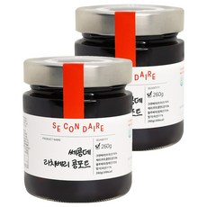 SECONDAIRE 無糖馥郁莓果法式糖漬水果, 260g, 2個