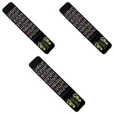 蜂蜜普通碎石腳壓板腳壓墊中號, 3個, 混色