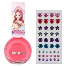 Little Bling 魔法俏公主系列 兒童指甲油 Set, 10ml, Date Pink, 附贈貼紙, 1組