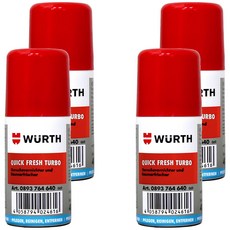 WURTH QUICK FRESH TURBO 車輛空調系統清潔劑，40ml, 4瓶