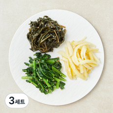 식탁위의사계 비빔밥용 삼색나물2 열무 + 도라지 + 건취 세트 200g, 3세트