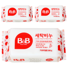B&B 孩童衣物洗衣皂 洋甘菊香, 200g, 3塊