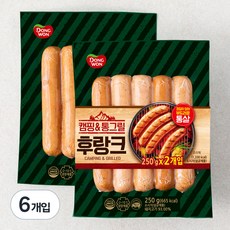 동원에프앤비 동원 캠핑&통그릴 후랑크, 250g, 6개입