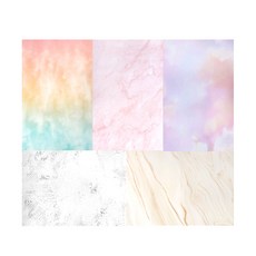 MADA 雙面背景紙攝影道具 夢幻 5張, 單品, 1套