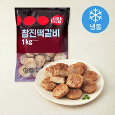 식자재왕 참진떡갈비 25EA (냉동), 1kg, 1개