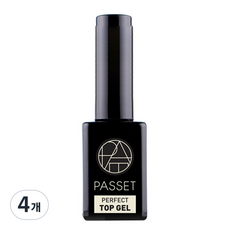 Passet 美甲上層凝膠, 透明, 4瓶