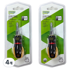HANDY MAN 強力三角短柄兩用螺絲起子, 4個
