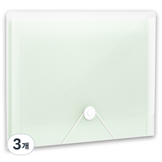 델리 밴드형 도큐먼트 13분류 인덱스 아코디언 파일 5238, 투명그린, 3개