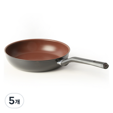 킴스쿡 논스틱 IH 후라이팬 블랙, 26cm, 5개
