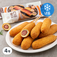 오늘의간식 빵가루핫도그 (냉동), 110g, 5개입, 4개