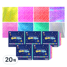 YOUNG ART 星國閃亮色紙, 8色, 20個