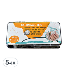 레귤러 네일 스퀘어팁 T31 10종 x 50p세트, T31.레귤러팁500팁 내추럴, 5세트, T31.레귤러팁500팁 내추럴