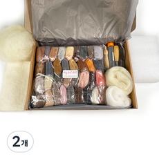 마이펫돌 니들펠트 입문자 스타트 키트, 혼합색상, 2개