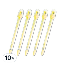 투영디자인 소프트 샤프너 펜슬 옐로우, 2mm, 10개