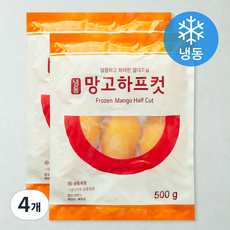 세미원 망고하프컷 (냉동), 500g, 4개