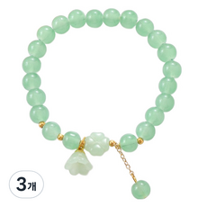 홈셀 행운기원 팔찌 K3630 옥 은방울꽃 18cm, 3개