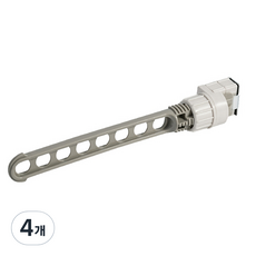 Saenggaknarae 緊抓窗框衣架曬衣架 8孔, 灰色, 4個