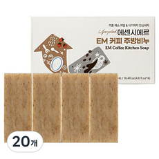 에센시에르 EM 커피 주방 비누, 130g, 20개