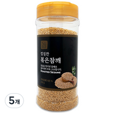 꼬손 껍질깐 박피 볶은참깨 토핑재료, 200g, 5개