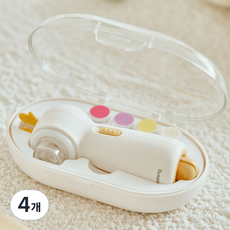 아가짱 신생아 루돌프 손톱 네일트리머, 4개, 화이트