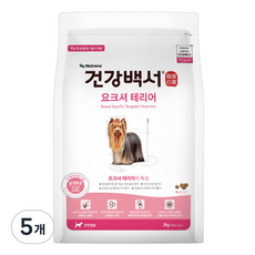 뉴트리나건강백서 강아지 기능성 사료, 요크셔테리어, 2kg, 5개
