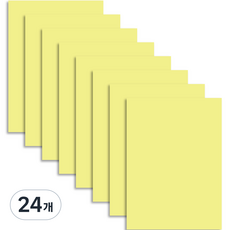 Wonjin 彩色硬紙板 1T 淺黃色, 24個, 4開