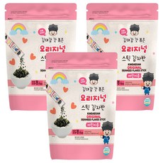 KIMDAEGAM 兒童海苔酥 原味, 150g, 3袋
