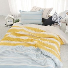 myhouSE 森林圖案孩童寢具組, Stripe, 被套+枕套