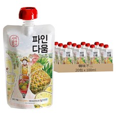 韓味不二 鄉村故事 鳳梨蘋果汁, 20包, 100ml