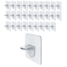 Moaridel黏貼式置物架支架貼紙, 30個, 透明