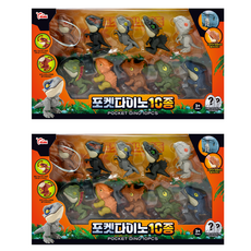 THINK Toys 口袋恐龍公仔10件組, 2套