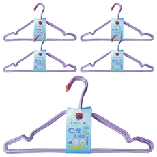 巧用 四季多功能衣架 40cm 10支 顏色隨機 5組 家庭衣物收納必備