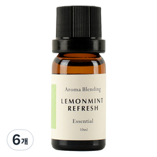소소코 아로마블랜딩 에센셜오일 레몬민트 리프레시, 6개, 10ml