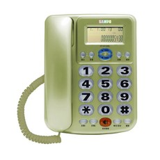 SAMPO 聲寶 來電顯示有線電話 香檳金, HT-W1306L