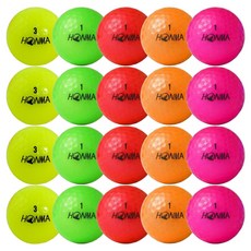 Honma 彩色混合二手球 實惠型, 1件, 隨機出貨, 20個