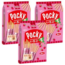 glico 格力高 Pocky 百奇 草莓棒，8袋入, 13.6g, 24包