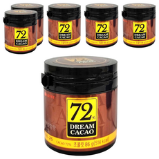 LOTTE 樂天 72% 骰子巧克力, 濃郁醇厚口感, 獨立包裝方便攜帶, 86g, 6罐