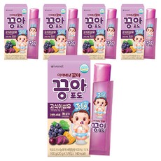 韓國 ivenet Kids 幼兒蔬果果凍條, 5個, 葡萄味, 100g