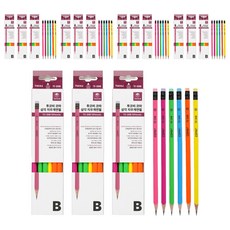 TUCO.B KOMA 三角橡皮擦鉛筆 B TC-208 12款, 混合顏色, 15套