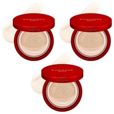 미샤 래디언스 퍼펙트핏 쿠션 15g, 19호 아이보리, 3개