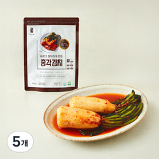 해담촌 전통식품 인증 총각김치, 500g, 5개