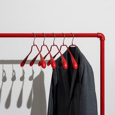 MAWA 正裝用外套防滑衣架 42L, 珍珠紅, 5個