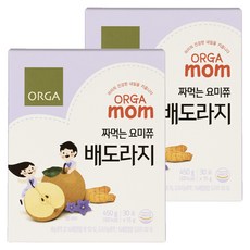 ORGA mom 孩童桔梗梨汁隨身包 30條入, 2盒, 450g
